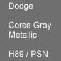 Preview: Dodge, Corse Gray Metallic, H89 / PSN.